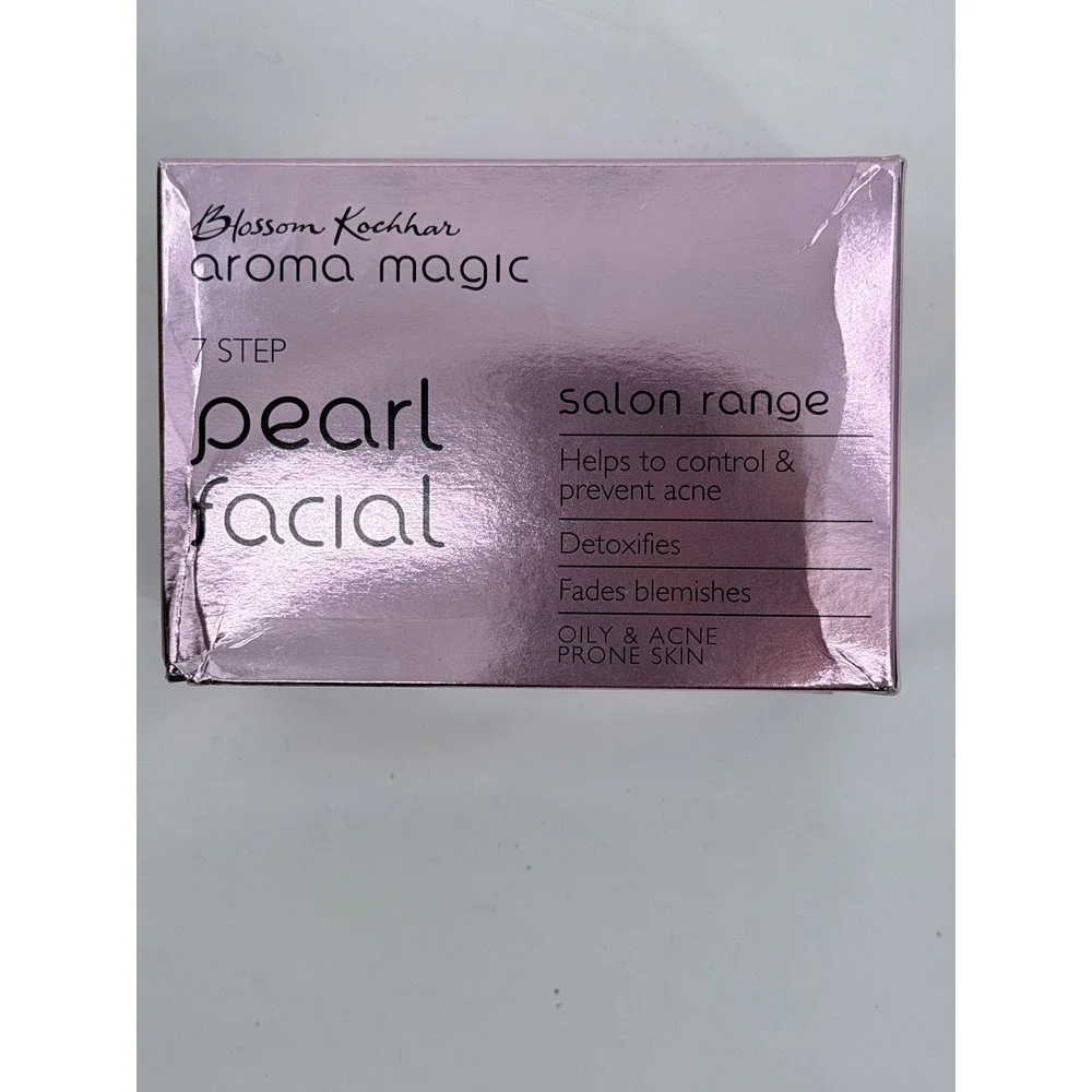 Blossom Kochhar Aroma Magic Pearl Facial Kit OS Pink 7 Step Salon Range NEW